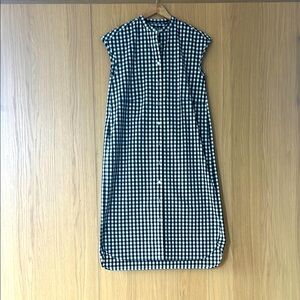 Muji Checkered Black and White Dress